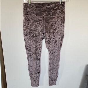 Lululemon Brown Crushed Velour Leggings
